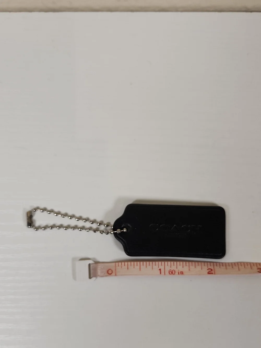 Coach Black Modern Hangtag